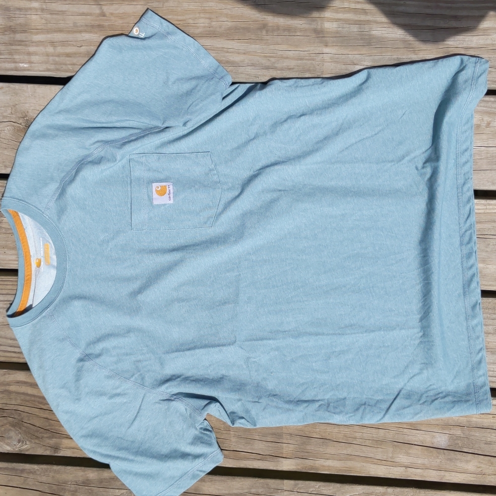 Men's blue Carhartt t-shirt